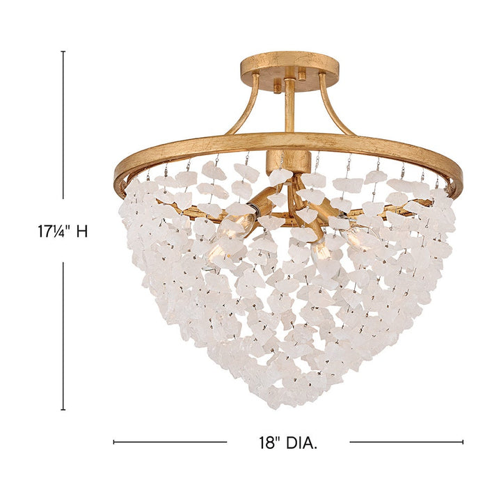 Myra Medium Semi-Flush Mount