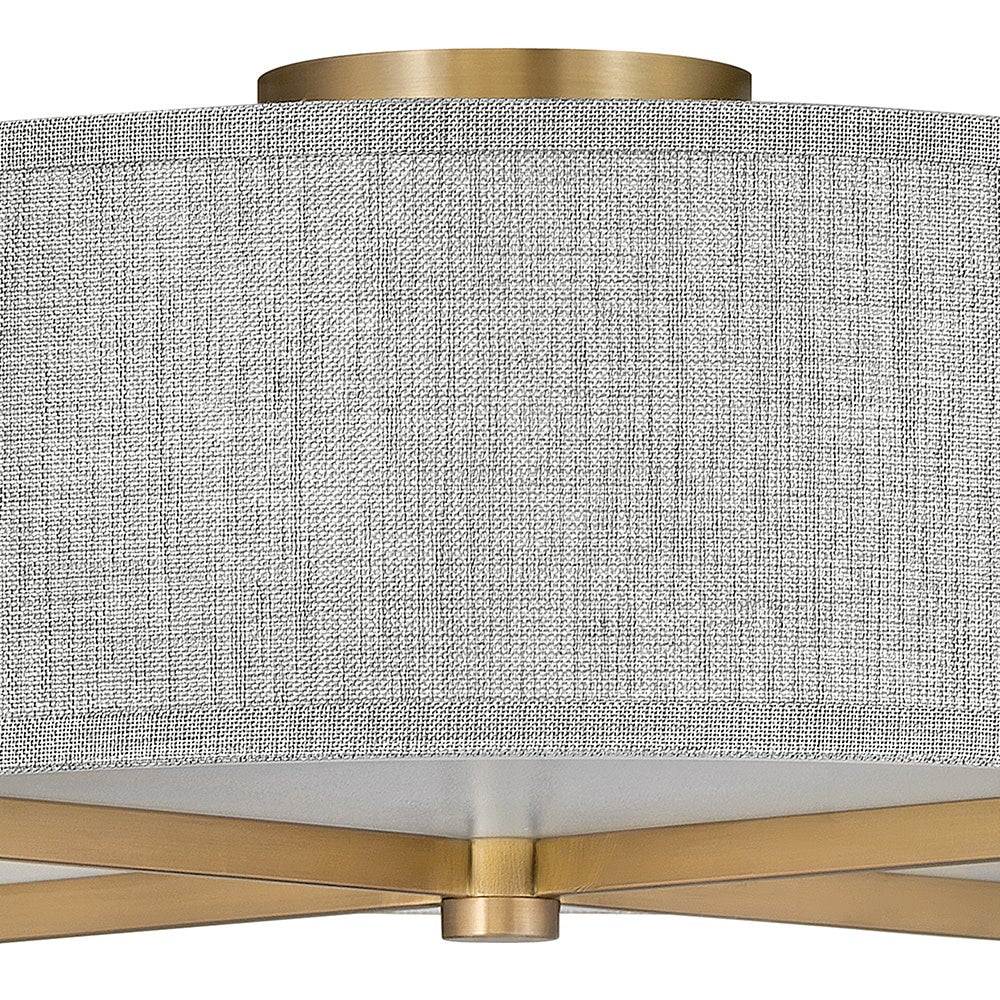 Axis Heathered Gray Semi-Flush Mount