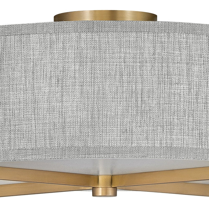 Axis Heathered Gray Semi-Flush Mount