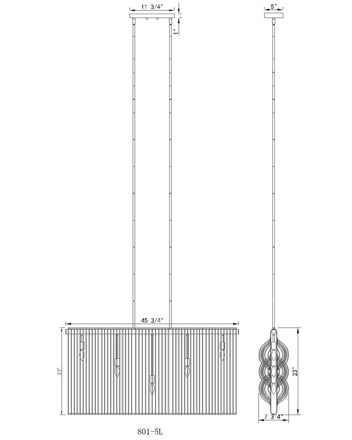 Contour - Linear Chandelier