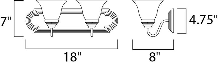 Essentials Bath Vanity dimensions diagram