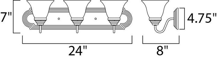 Essentials Bath Vanity dimensions diagram