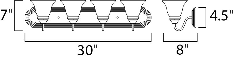 Essentials Bath Vanity dimensions diagram