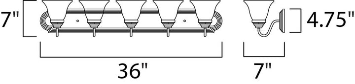 Essentials Bath Vanity dimensions diagram