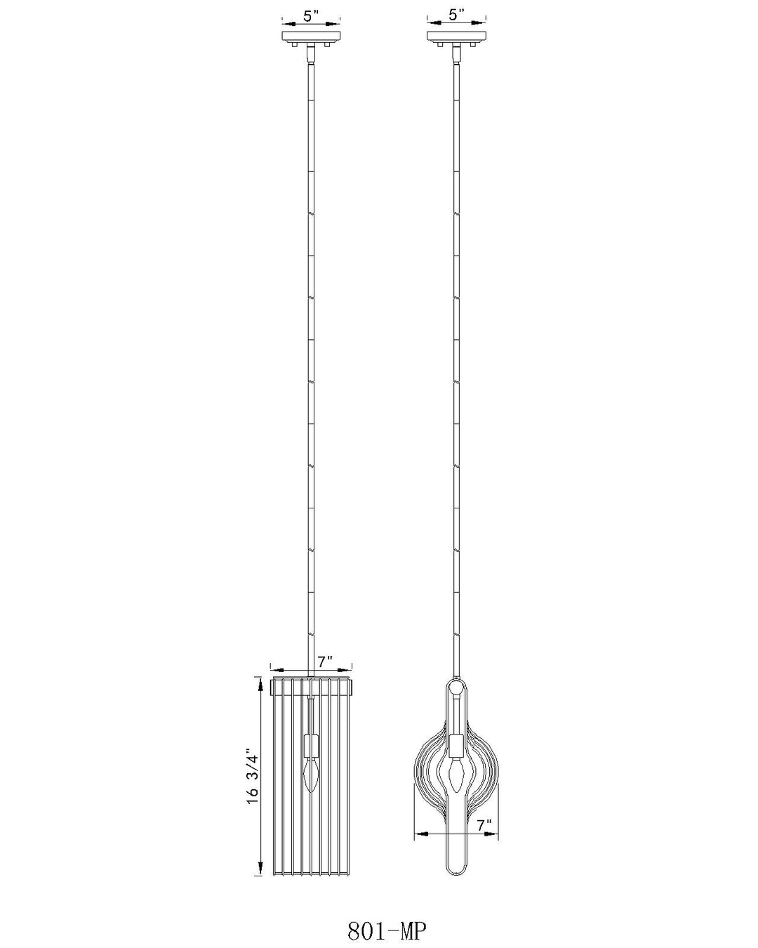 Contour - 1 Light Pendant