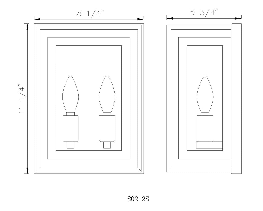 Infinity - 2 Light Wall Sconce