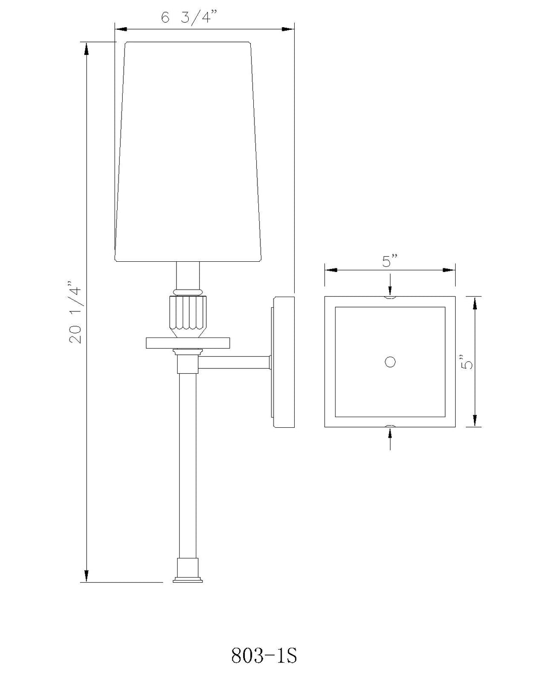 Sophia - 1 Light Wall Sconce