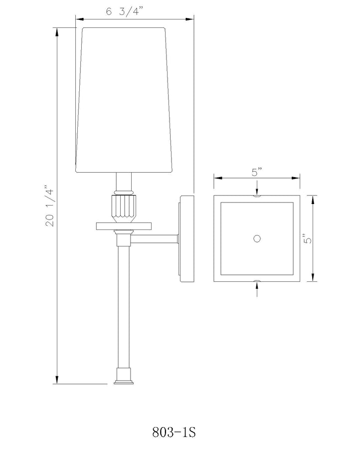 Sophia - 1 Light Wall Sconce