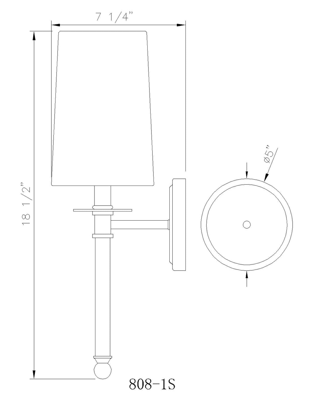Mila - 1 Light Wall Sconce