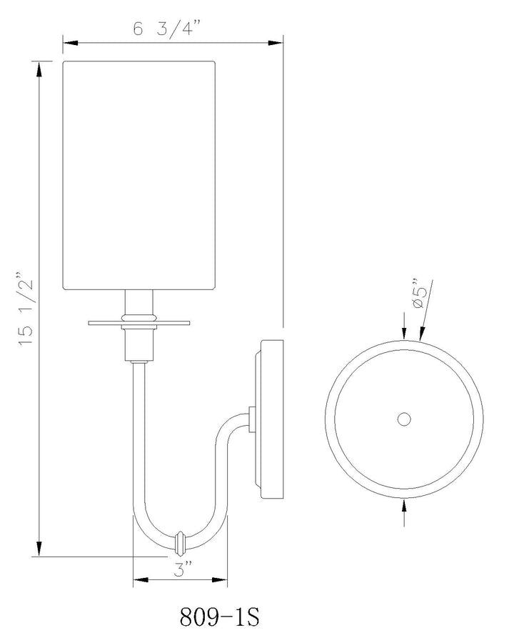 Ella - 1 Light Wall Sconce