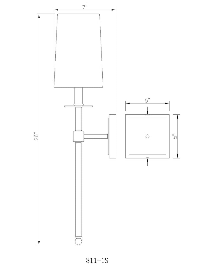 Camila - 1 Light Wall Sconce