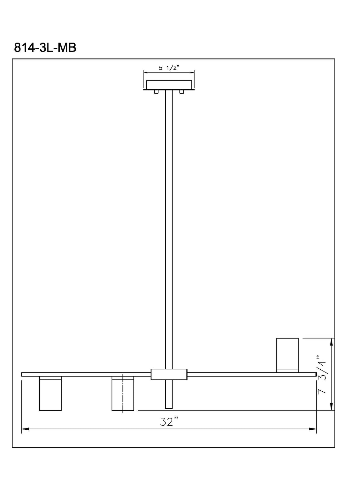 Calumet - Linear Chandelier