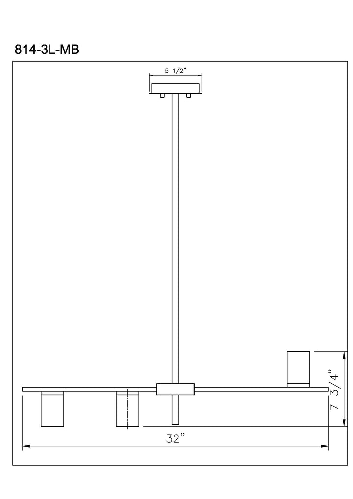 Calumet - Linear Chandelier