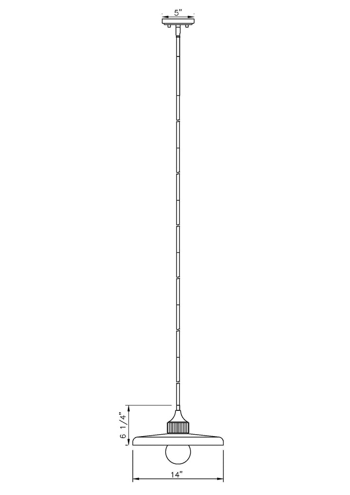 Paloma - 1 Light Pendant