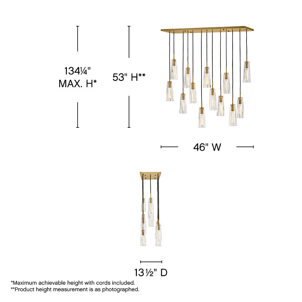 Cosette Medium Thirteen Light Linear