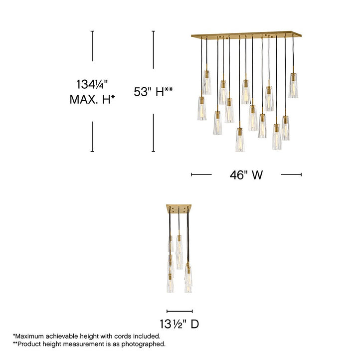 Cosette Medium Thirteen Light Linear