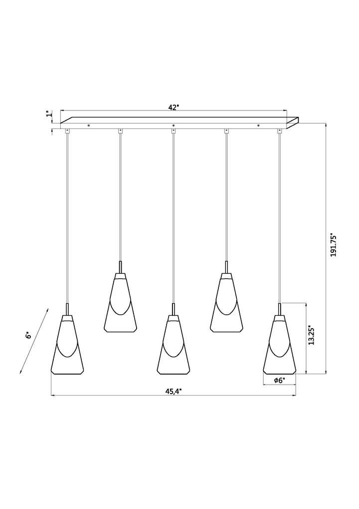 Aimie - Linear Chandelier