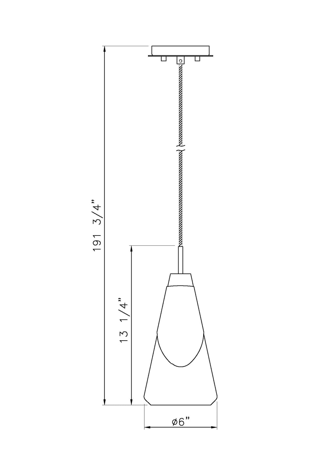Aimie - 1 Light Pendant