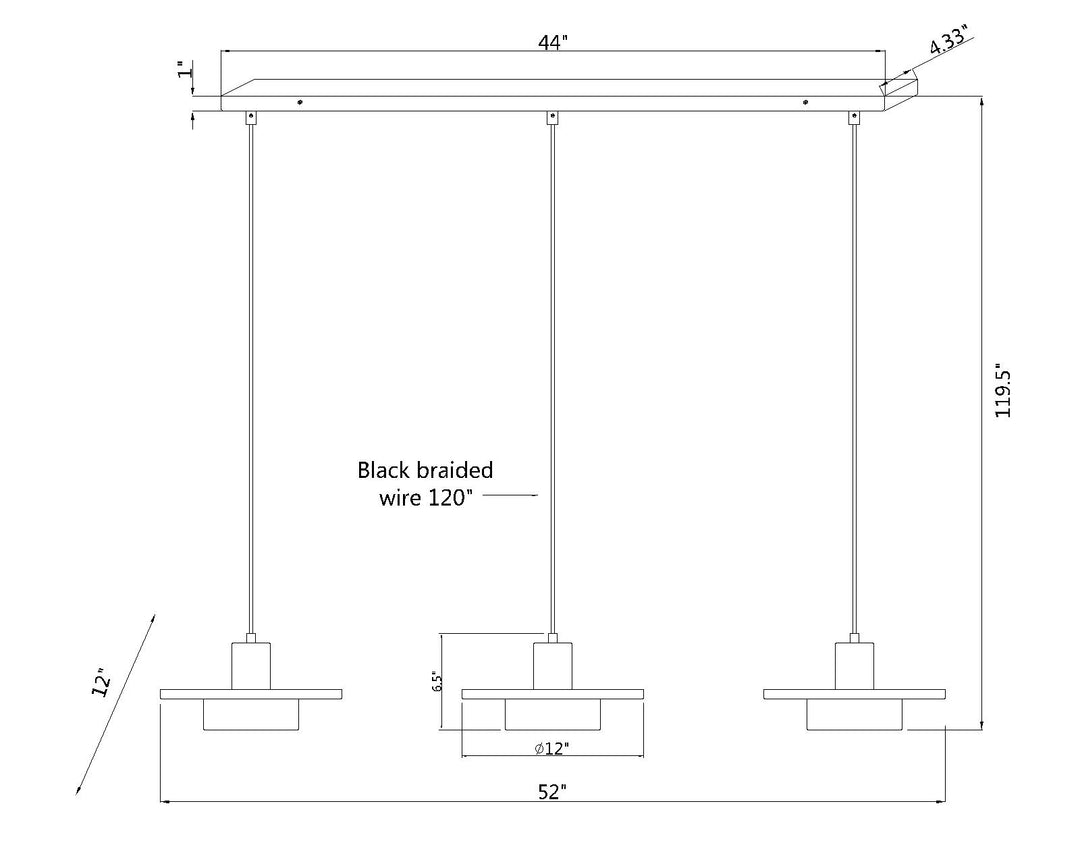 Ludo - LED Linear Chandelier