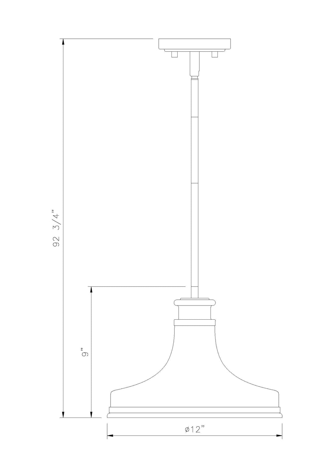 Reznor - 1 Light Pendant