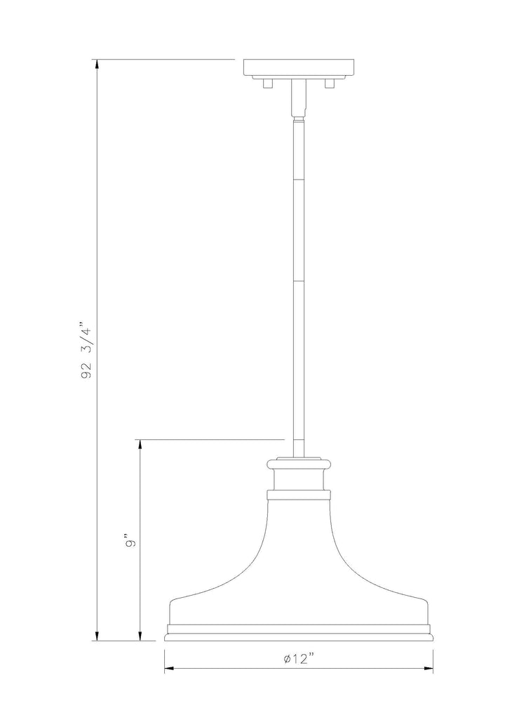 Reznor - 1 Light Pendant