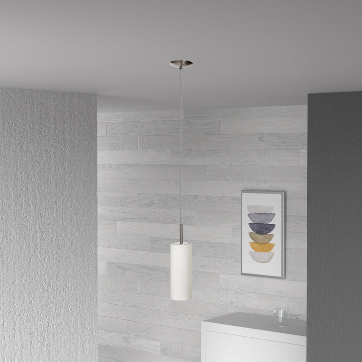 Paza 1 Light Wh Glass Pendant by Dainolite - view 2