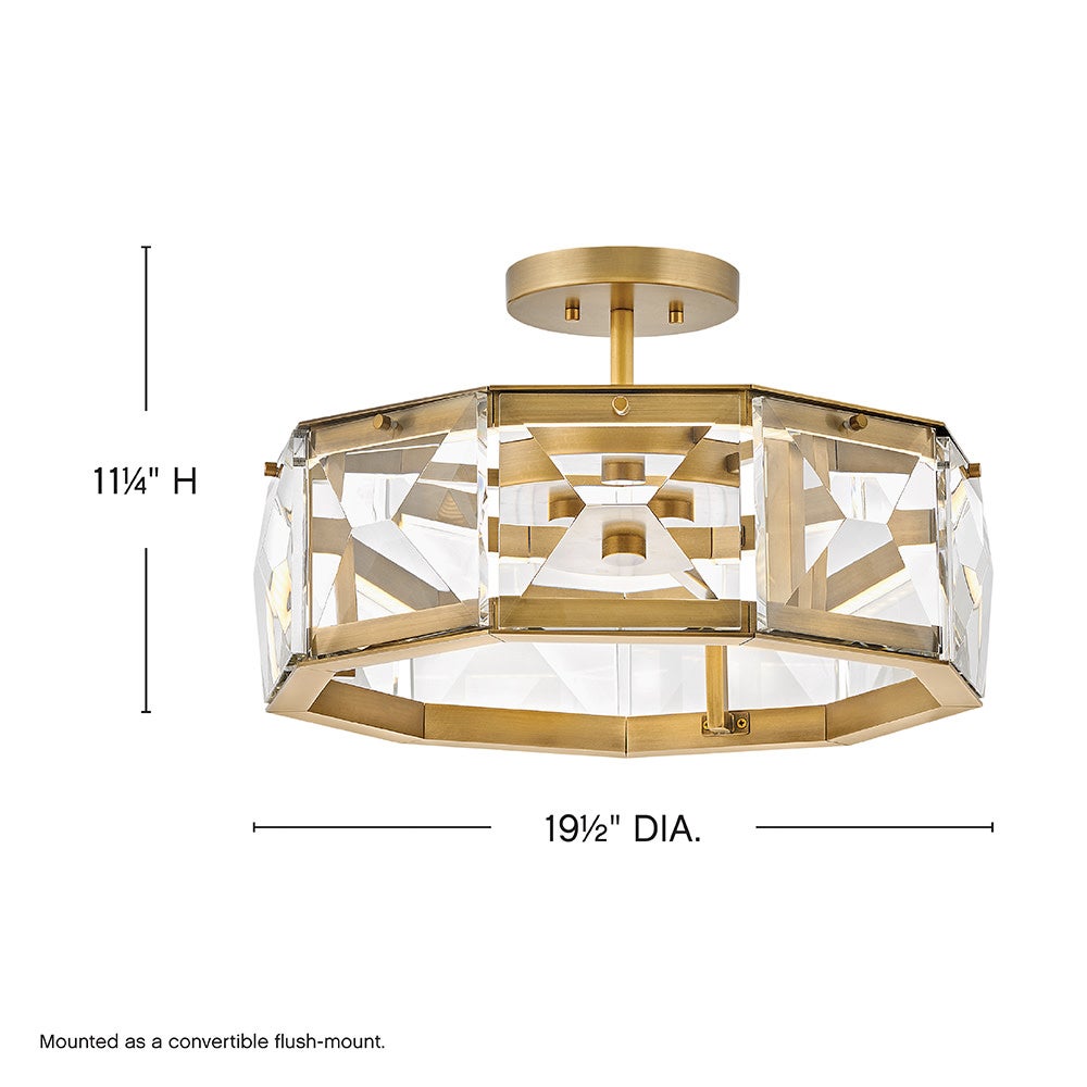Jolie Medium LED Convertible Semi-flush Mount