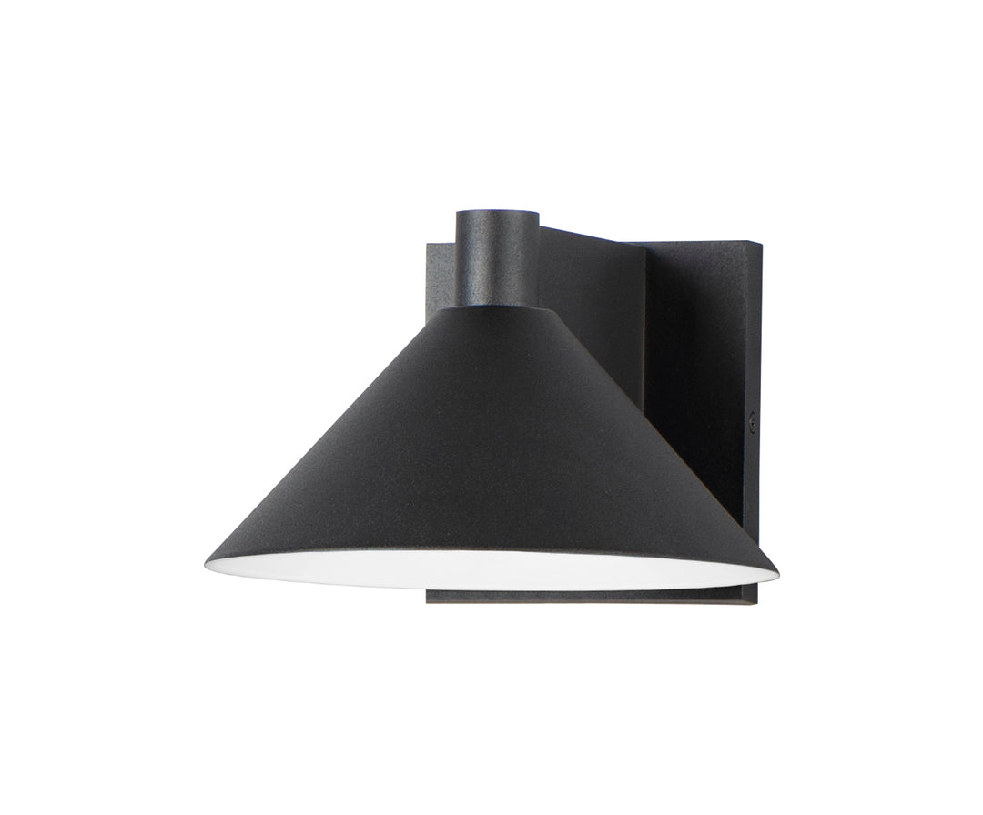 Conoid Medium LED Outdoor Wall Sconce Black