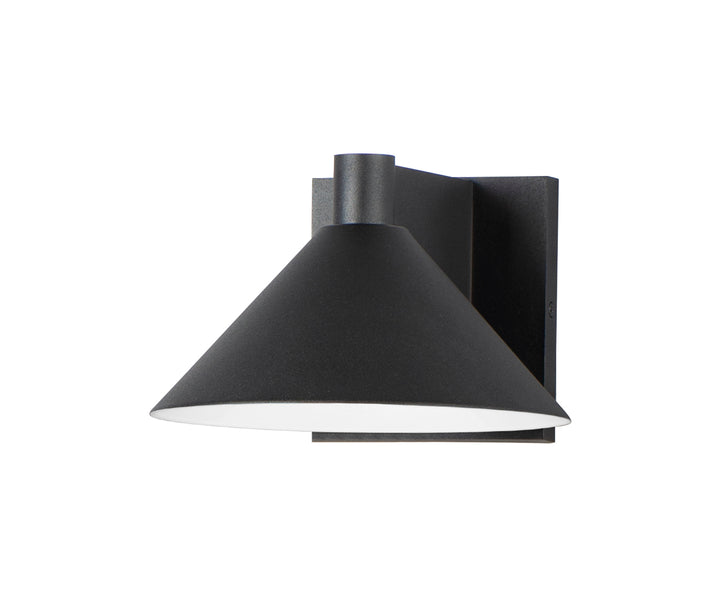 Conoid Medium LED Outdoor Wall Sconce Black