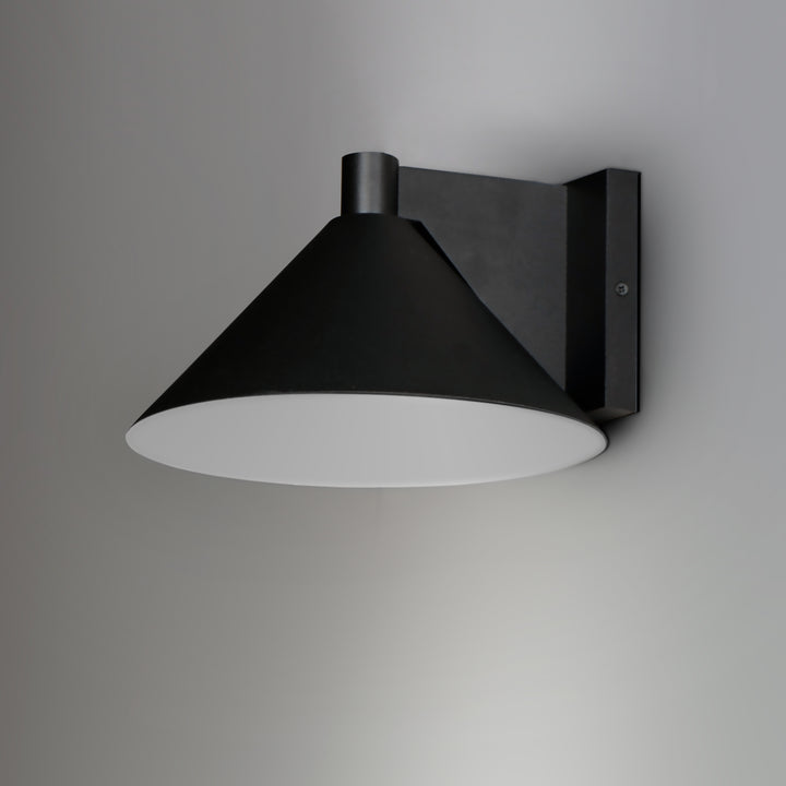 Conoid Medium LED Outdoor Wall Sconce Black alternate view