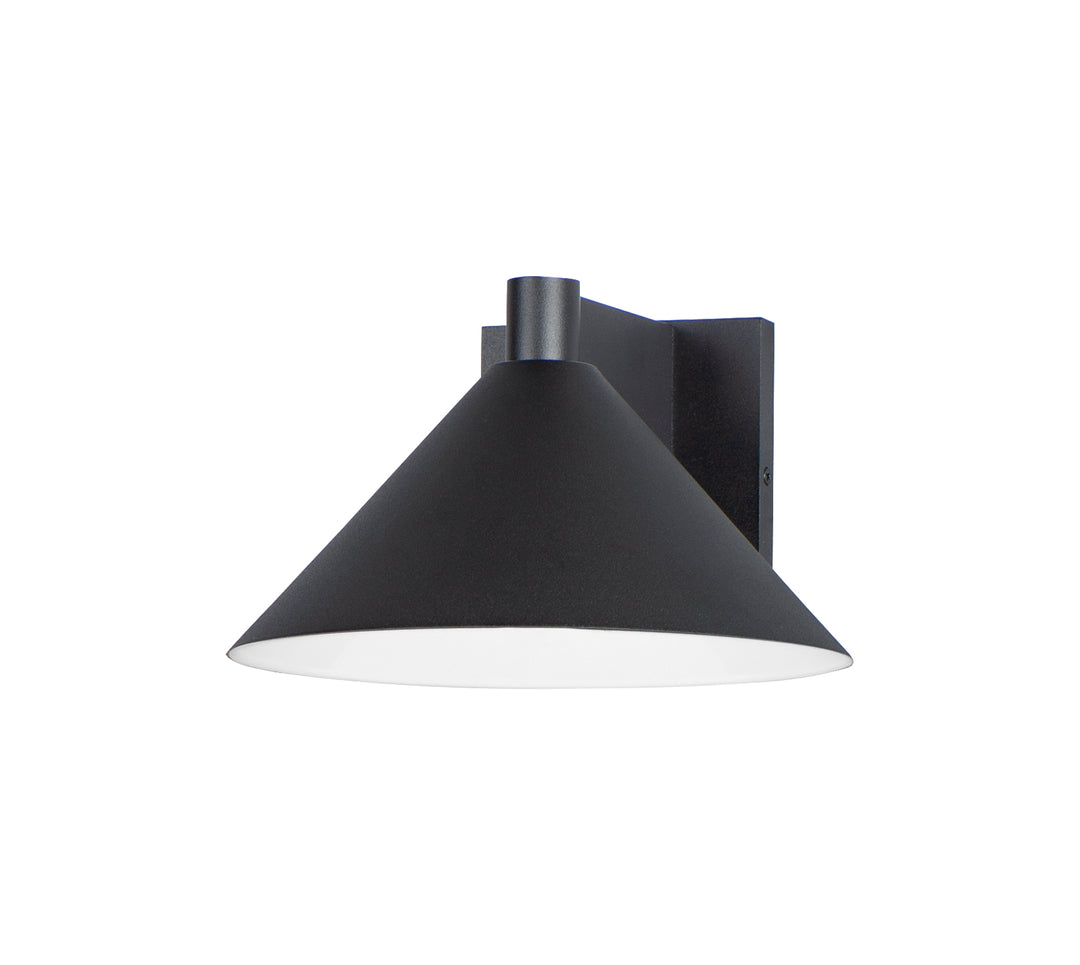 Conoid Large LED Outdoor Wall Sconce Black