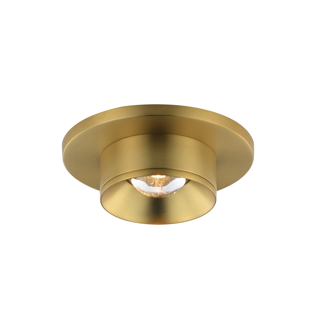 Caldera LED Flush Mount Natural Aged Brass