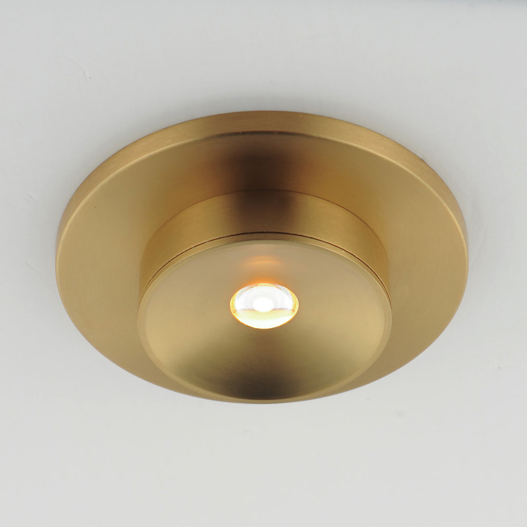 Caldera LED Flush Mount Natural Aged Brass alternate view