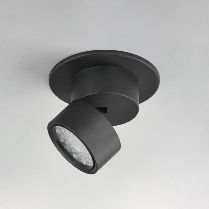 Swinger Mini Adjustable LED Flush Mount Black alternate view