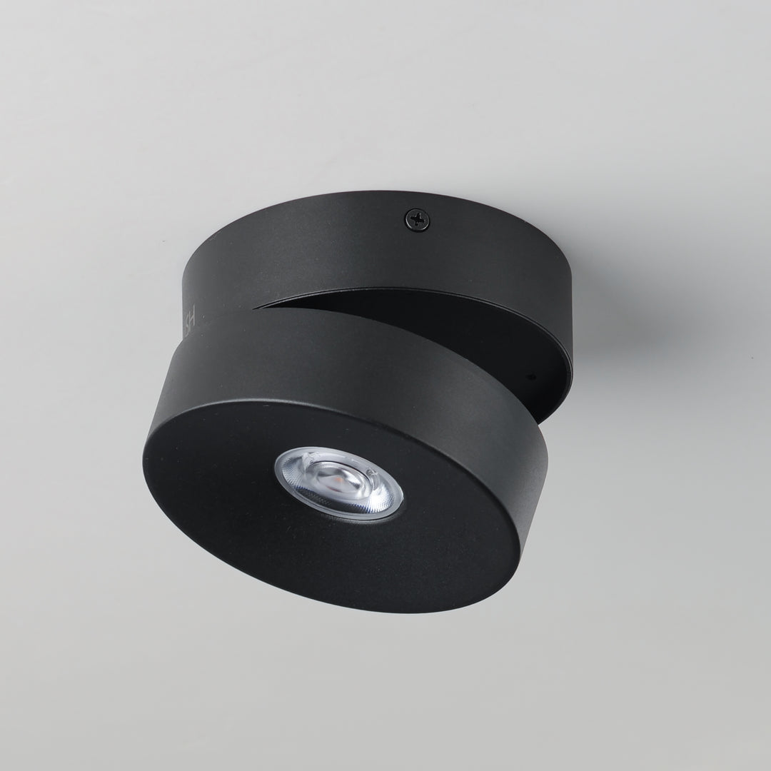 Swinger Adjustable LED Flush Mount Black alternate view