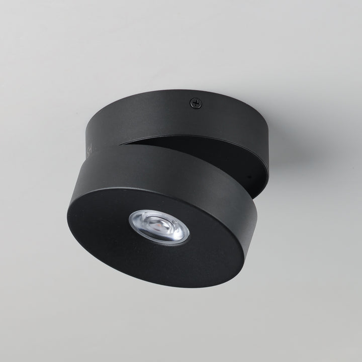 Swinger Adjustable LED Flush Mount Black alternate view