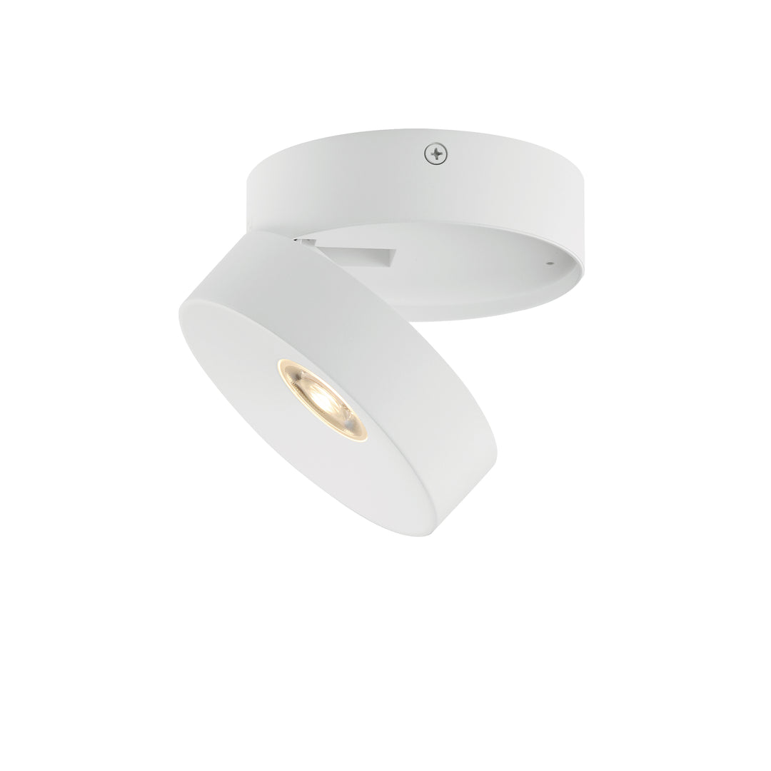 Swinger Adjustable LED Flush Mount White