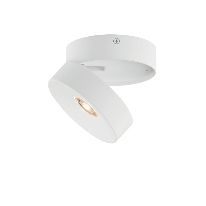 Swinger Adjustable LED Flush Mount White