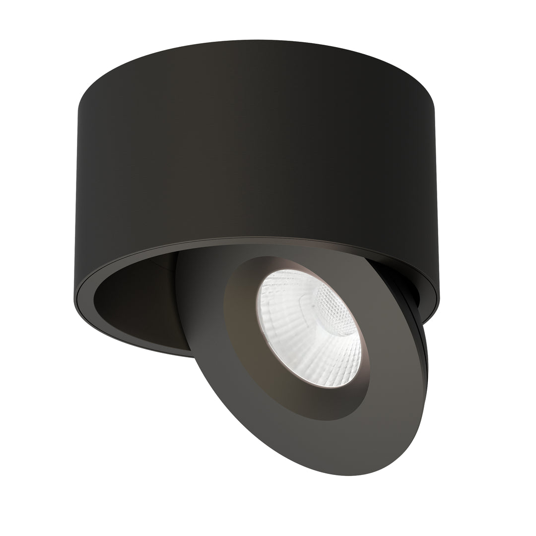 Fulcrum LED Flush Mount w Gimbal Black alternate view