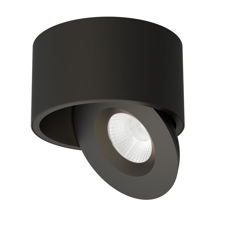 Fulcrum LED Flush Mount w Gimbal Black alternate view