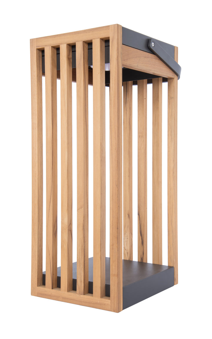 Teak Solar LED Outdoor Rechargeable Table Lamp by Craftmade - view 2