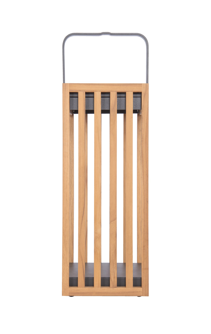 Teak Solar LED Outdoor Rechargeable Table Lamp by Craftmade