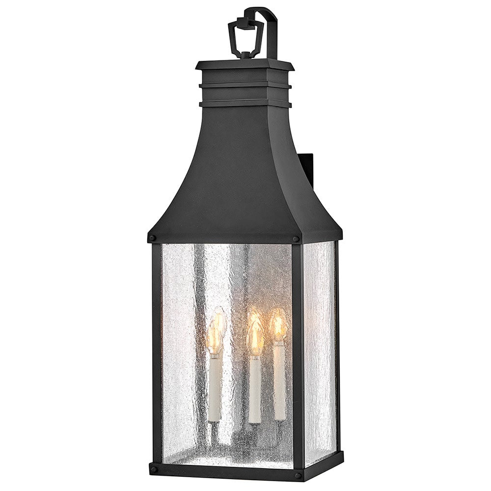 Beacon Hill Outdoor Wall Light in Museum Black by Hinkley