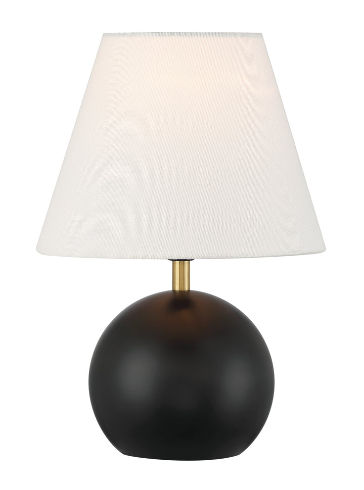 Olive Table Lamp in Flat Black/Satin Brass by Craftmade