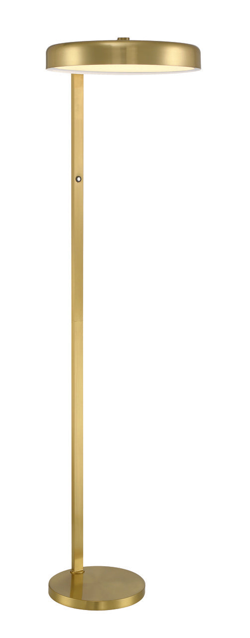 Keeva Floor Lamp in Satin Brass by Craftmade