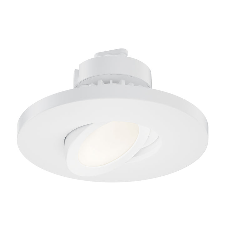 Tilt LED Recessed Downlight w Gimbal - 5CCT White