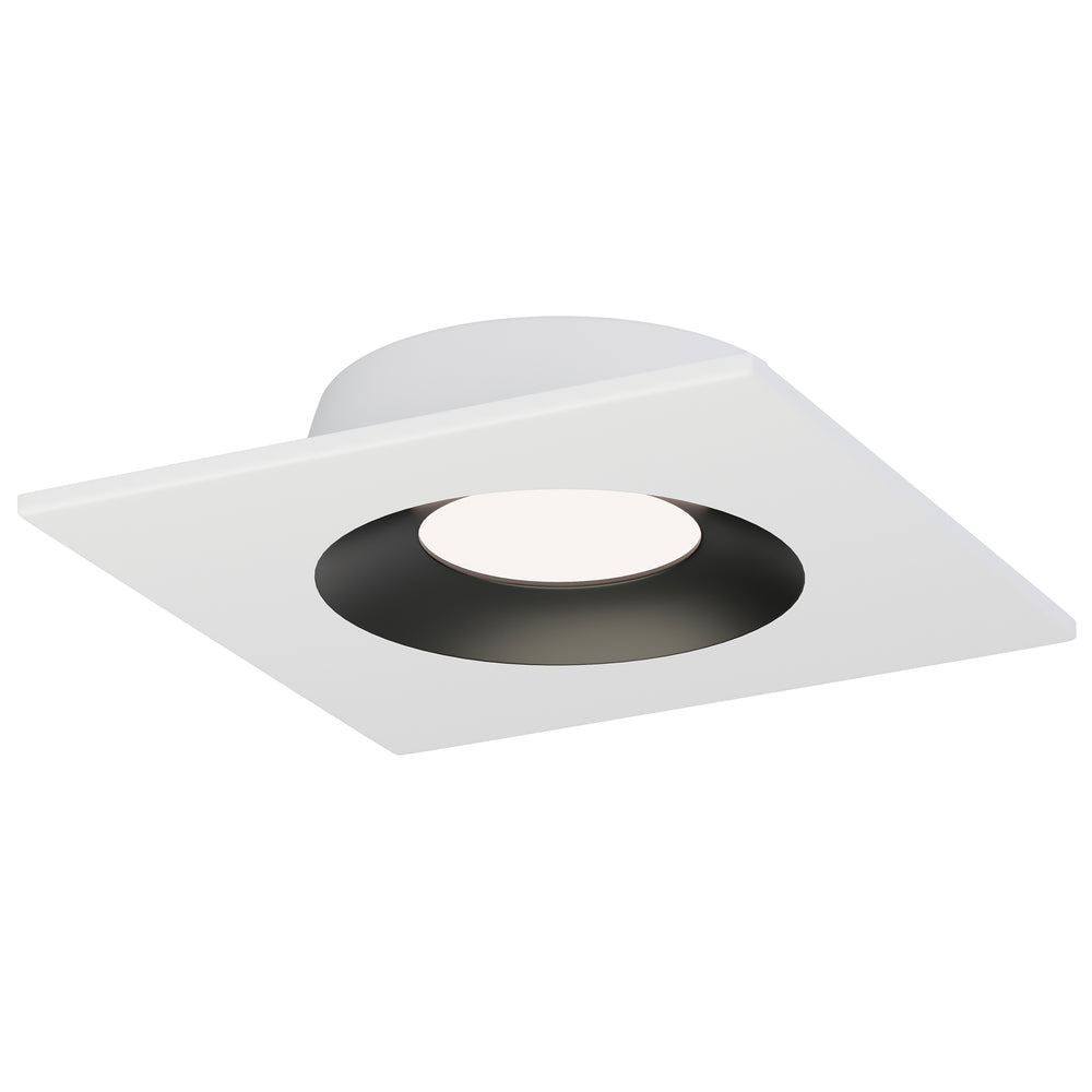 Crisp 5" LED Recessed DownLight 3000K - Square White / Black
