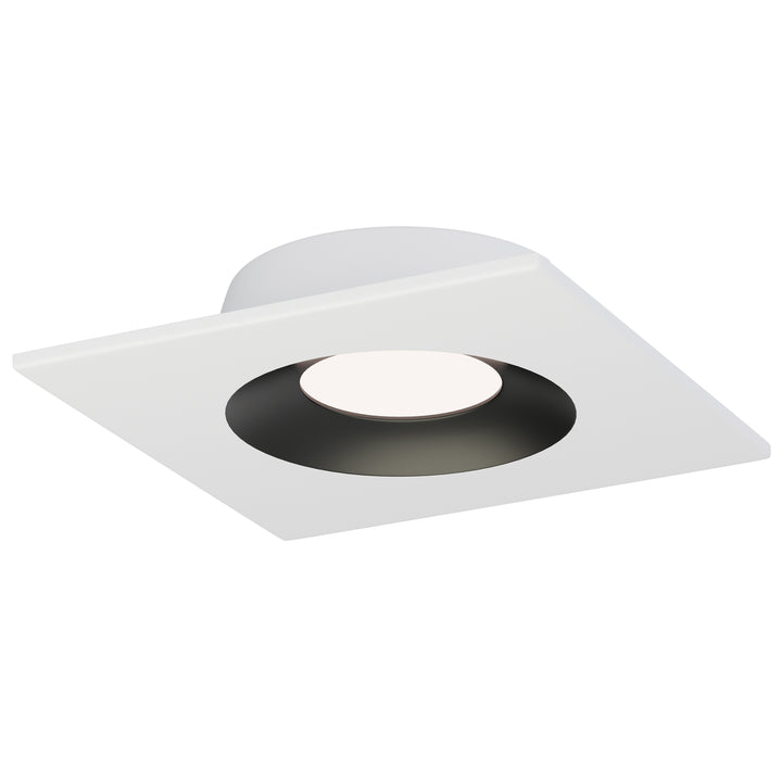 Crisp 5" LED Recessed DownLight 3000K - Square White / Black