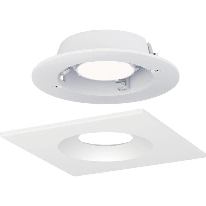 Crisp 5" LED Recessed DownLight 3000K - Square White alternate view