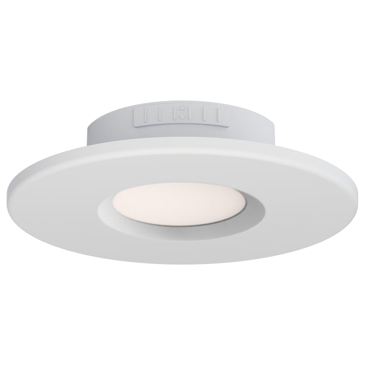 Snug 4" Recessed LED Surface Mount - 5CCT White / White